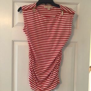 Michael Kors Striped Knit Top